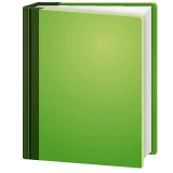 Green Book emoji on WhatsApp