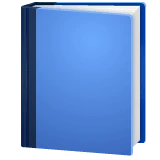 Blue Book emoji on WhatsApp