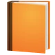 Orange Book emoji, WhatsApp design