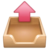 Outbox Tray emoji on WhatsApp