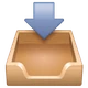 Inbox Tray emoji, WhatsApp design