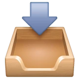 Inbox Tray emoji on WhatsApp
