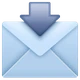 Envelope with Arrow emoji, WhatsApp design