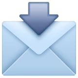 Envelope with Arrow emoji on WhatsApp
