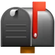 Closed Mailbox with Raised Flag emoji, WhatsApp design
