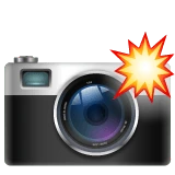 Camera with Flash emoji on WhatsApp