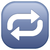 Repeat Button emoji, WhatsApp design