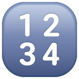 Input Numbers emoji, WhatsApp design