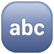 Input Latin Letters emoji, WhatsApp design