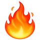 Fire emoji, WhatsApp design