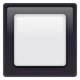 Black Square Button emoji, WhatsApp design