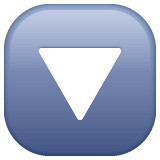 Downwards Button emoji, WhatsApp design