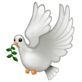 Dove emoji on WhatsApp