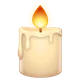 Candle emoji, WhatsApp design