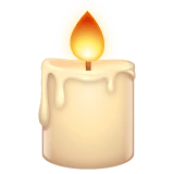Candle emoji on WhatsApp