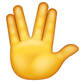 Vulcan Salute emoji on WhatsApp