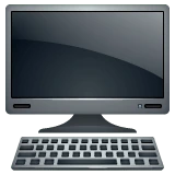 Desktop Computer emoji on WhatsApp