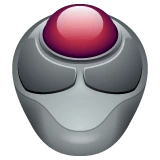 Trackball emoji as drawn by WhatsApp
