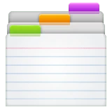 Card Index Dividers emoji on WhatsApp