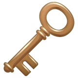 Old Key emoji, WhatsApp design