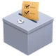 Ballot Box with Ballot emoji, WhatsApp design