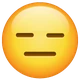 Expressionless Face emoji, WhatsApp design