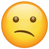 Confused Face emoji on WhatsApp
