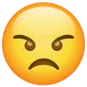 Angry Face emoji, WhatsApp design