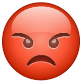 Enraged Face emoji on WhatsApp