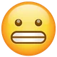Grimacing Face emoji, WhatsApp design