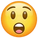 Astonished Face emoji, WhatsApp design