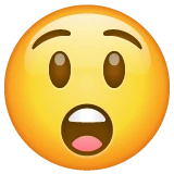 Astonished Face emoji on WhatsApp
