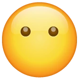 Face Without Mouth emoji on WhatsApp