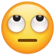 Face with Rolling Eyes emoji, WhatsApp design