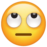 Face with Rolling Eyes emoji on WhatsApp