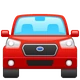 Oncoming Automobile emoji, WhatsApp design