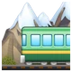 Mountain Railway emoji, WhatsApp design