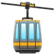 Aerial Tramway emoji, WhatsApp design