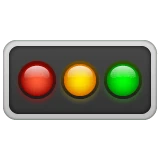 Horizontal Traffic Light emoji on WhatsApp