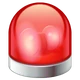 Police Car Light emoji, WhatsApp design