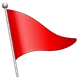 Triangular Flag emoji, WhatsApp design