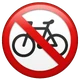 No Bicycles emoji, WhatsApp design