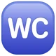 Water Closet emoji, WhatsApp design