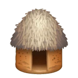 Hut emoji on WhatsApp