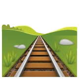 Railway Track emoji on WhatsApp