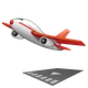 Airplane Departure emoji, WhatsApp design
