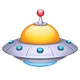 Flying Saucer emoji, WhatsApp design