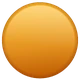 Orange Circle emoji, WhatsApp design