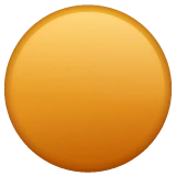 Orange Circle emoji on WhatsApp