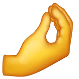 Pinched Fingers emoji on WhatsApp